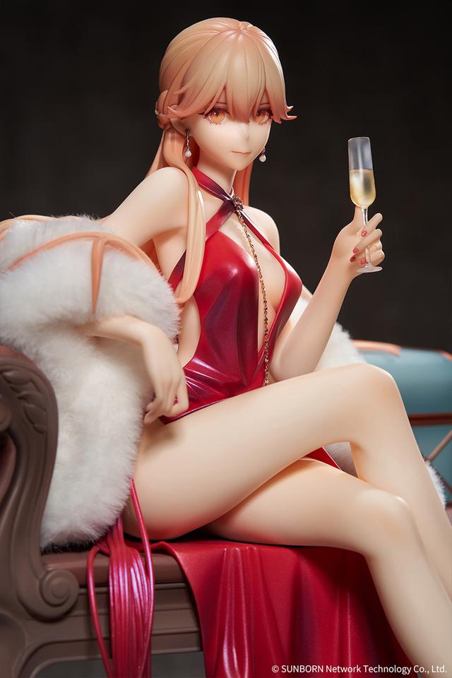二次元少女团所有手办，烈焰红裙配香槟——这样绝美的少女手办你见过吗