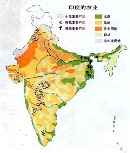印度的气候分布图片