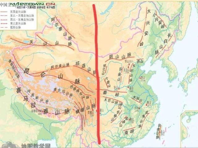 秦岭山脉走向地图全图一张地图看的要山脉分布教你钟速记