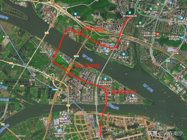 南沙15号线最新规划线路图，南沙人期待的广州地铁15号线走向又有变动