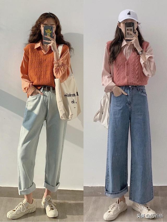 长款春季配色马甲怎么搭配，春季绝美的马甲穿搭