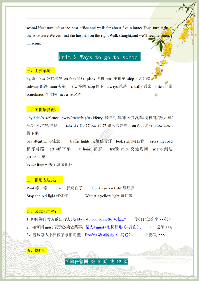 6年级上册英语句子摘抄，6年级上册英语句子摘抄人教版（六年级上册英语单词+短语+句型+范文）
