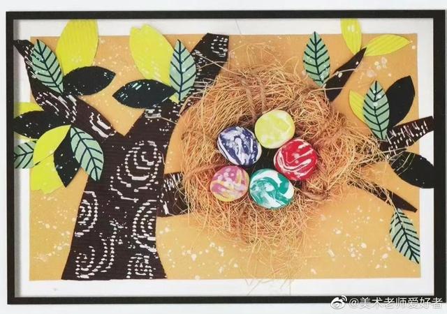 7-12岁儿童手工画，童真动物绘