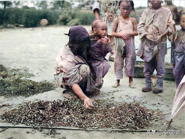 民国时期的现状，<1929年>大灾中百姓的悲惨影像