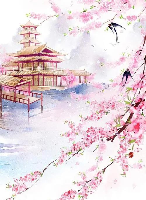 如何画简单好看的桃花，如何画简单好看的桃花图（分享图片：手绘桃花）