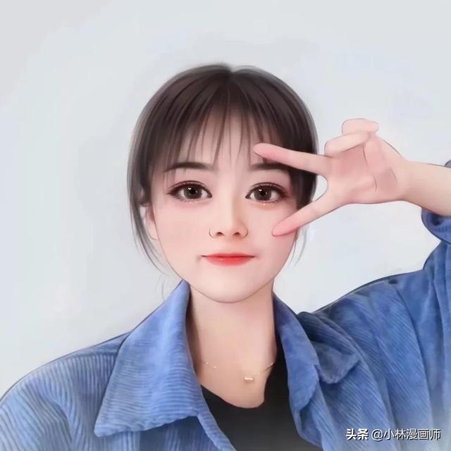 女生漫头，微信头像，女生漫头（女生手绘漫画微信头像）