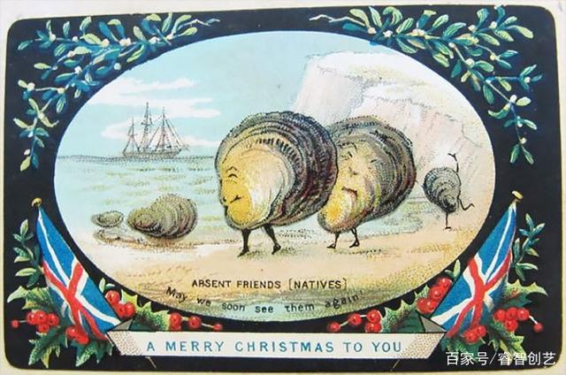 明信片圣诞节祝福语，圣诞节送明信片（黑色幽默属于维多利亚时代）