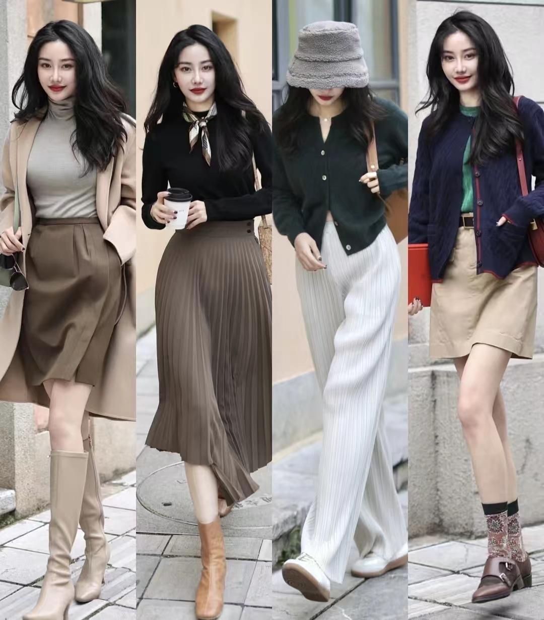 咖色裤子搭配什么裤子女好看,咖色最佳搭配颜色