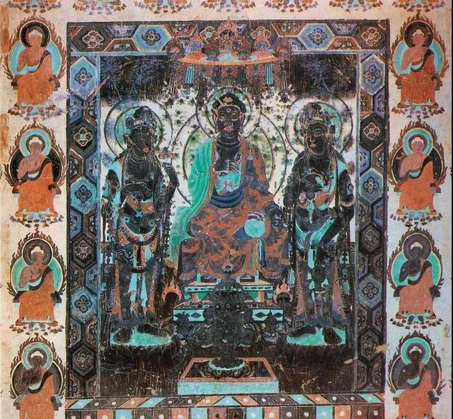 敦煌壁画图片大全，敦煌飞天壁画高清图（敦煌壁画对于中国画坛的影响）