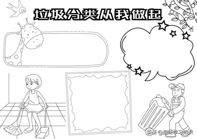 垃圾分类的手抄报怎么画，垃圾分类的手抄报怎么画 简单（垃圾分类<环保>手抄报集）