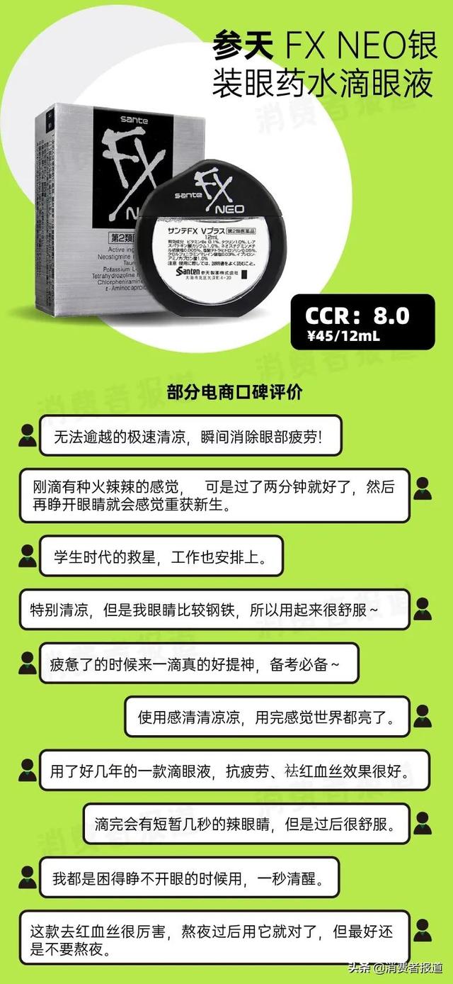 眼药水十大排名，眼药水十大品牌排行榜（参天、小林制药评分高；大正制药、瑞珠被指“即时舒缓效果”弱）