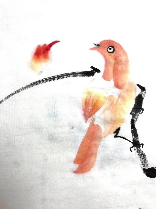 简单的鸟怎么画，如何画简易的小鸟（画家刘华：鸟的画法）