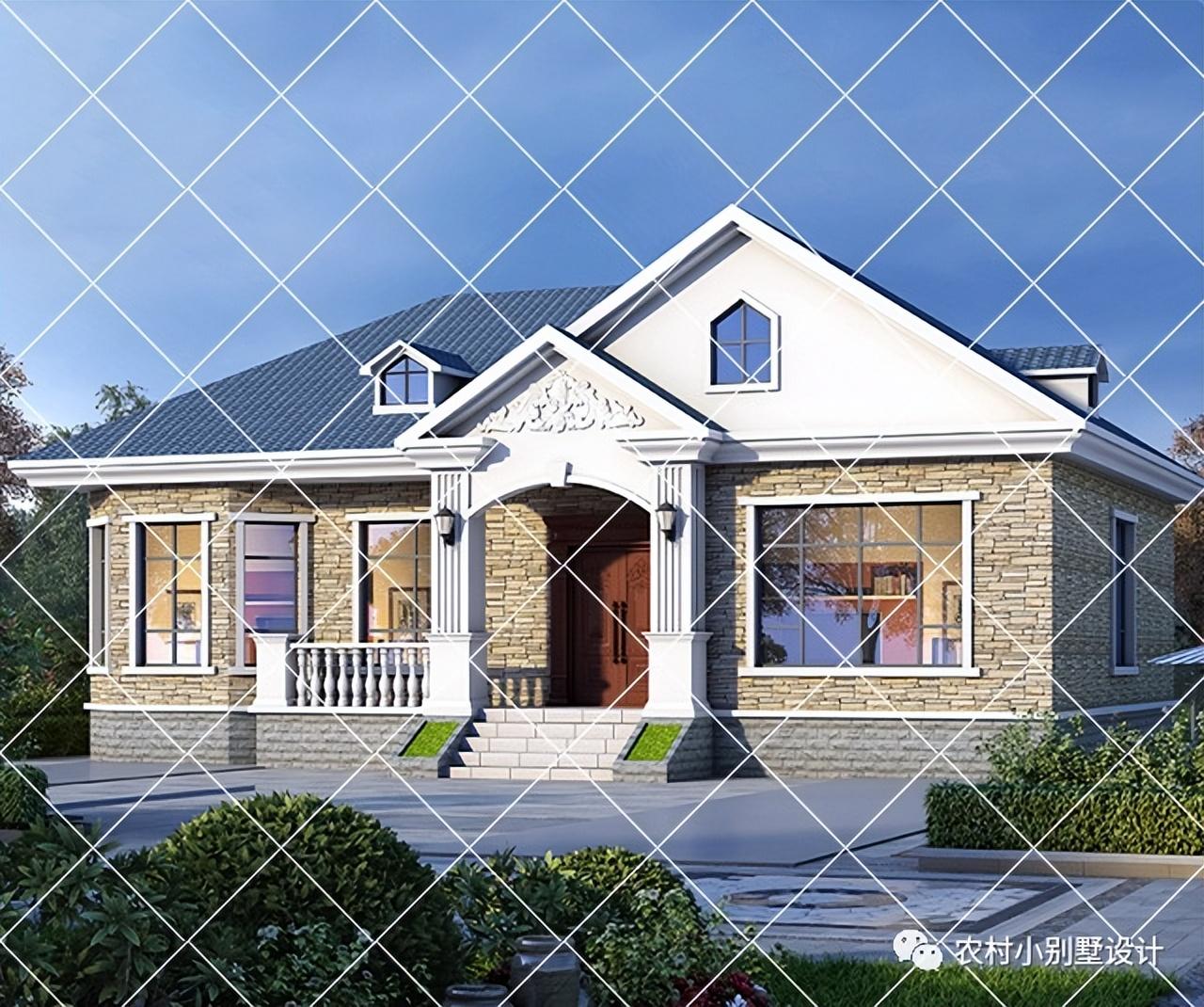 农村一层平房图片大全现代风格,25套一层现代小别墅设计图 - 玉三网