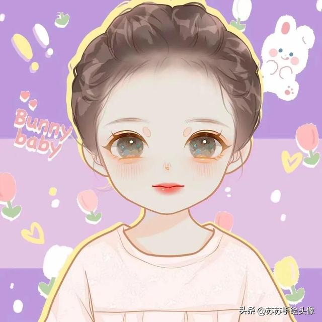 卡哇伊头像 超萌女生，卡哇伊女头微信（呆萌可爱的女生卡通头像）