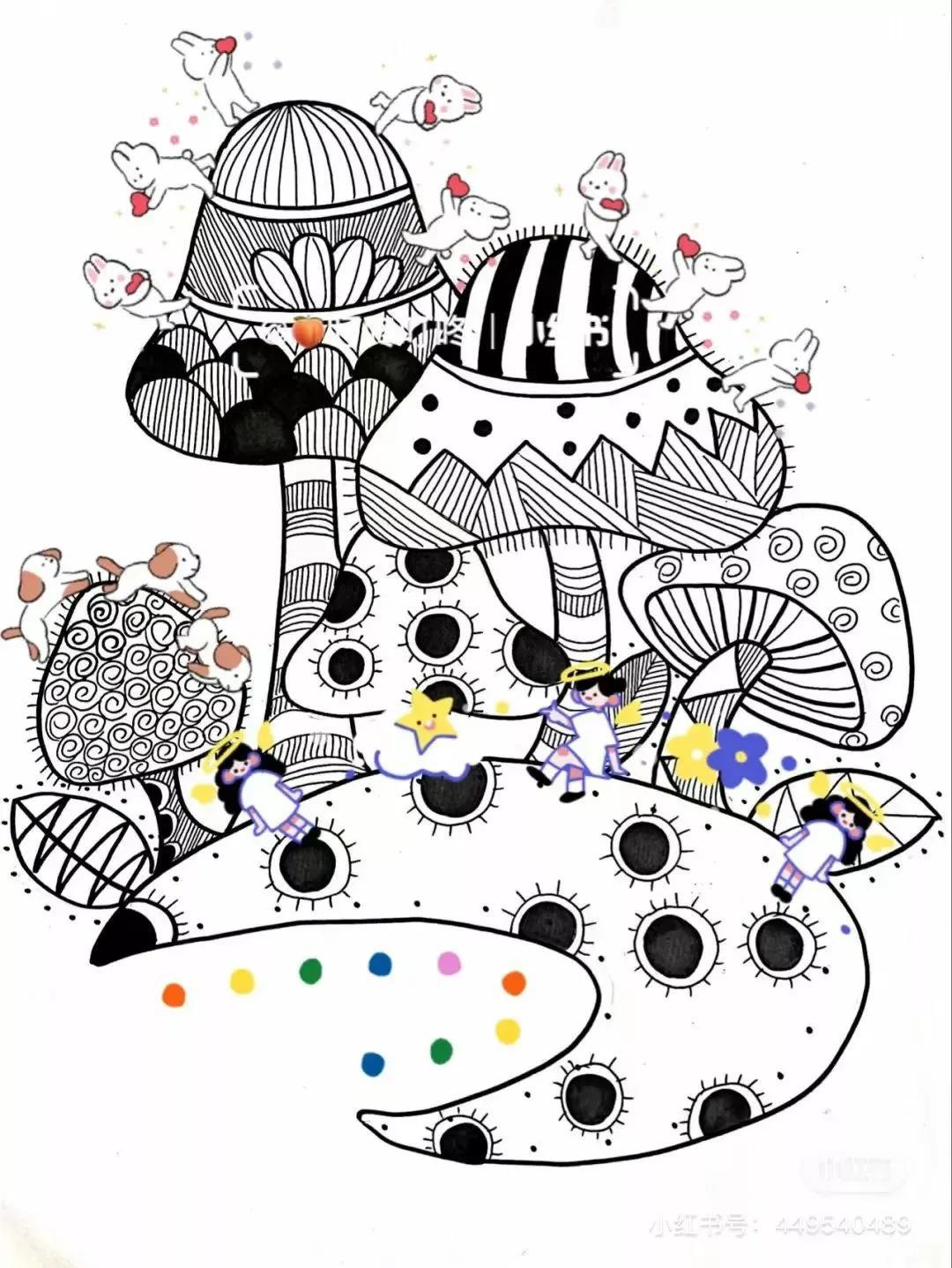 二次元人物简笔画(画动漫人物全身教程)
