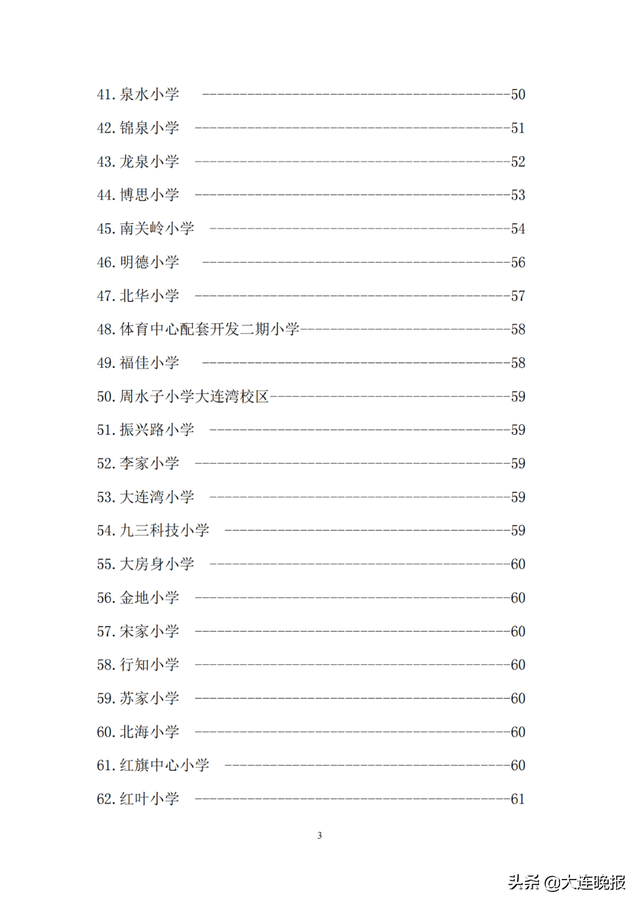 2022年大连甘井子区各所中学指标，甘井子区中小学学区划分