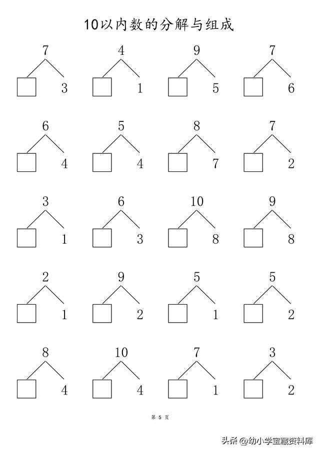 数的分成怎么教，十以内加减法怎么教孩子容易懂（10以内数的分解与组成）