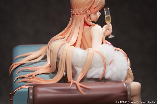 二次元少女团所有手办，烈焰红裙配香槟——这样绝美的少女手办你见过吗
