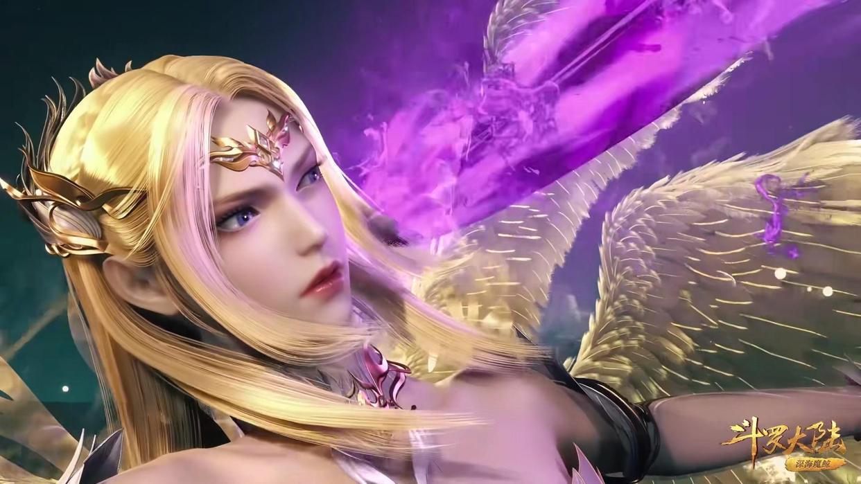 斗罗:千仞雪下跪长裙开叉到臀部,有谁注意到比比东故意放水