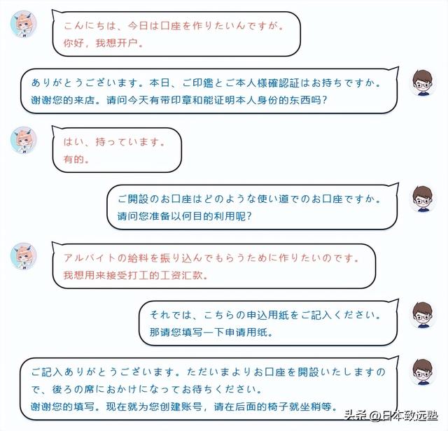 银行卡申请办理，如何办理银行卡（日本日常生活用语分享→手续办理篇）