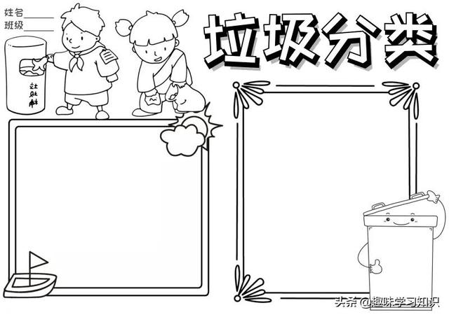 垃圾分类的手抄报怎么画，垃圾分类的手抄报怎么画 简单（垃圾分类<环保>手抄报集）
