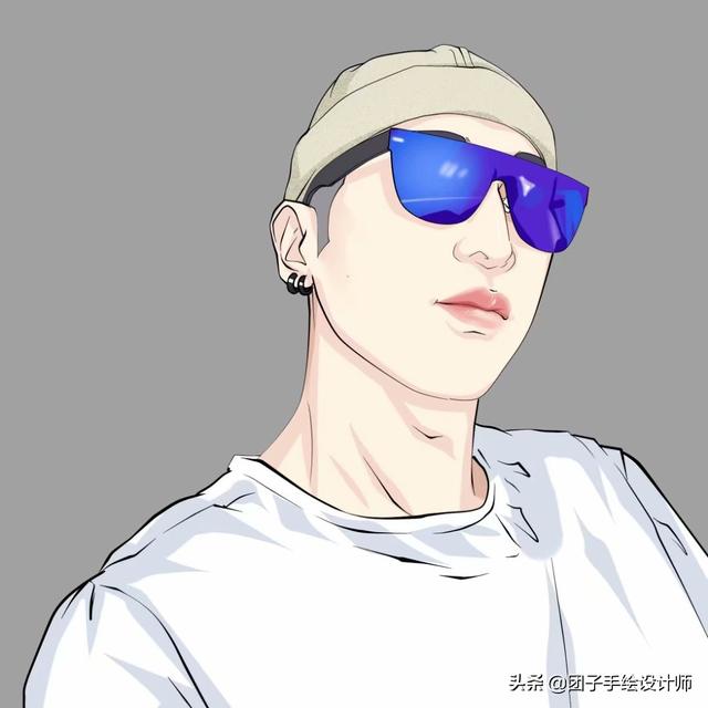 帅哥动漫图片头像，帅哥卡通头像（换一换你的微信头像中年男士真人手绘卡通漫画头像）