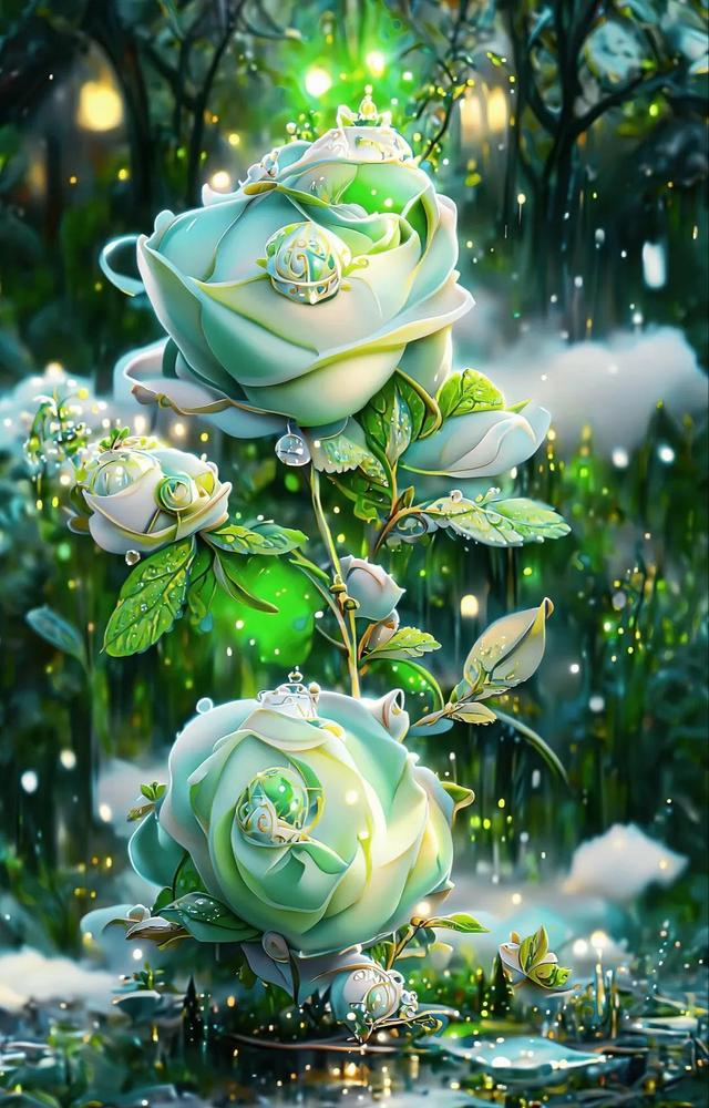 绿玫瑰花语是什么，绿玫瑰代表什么绿玫瑰花语是什么（绿色玫瑰～不老的爱情）