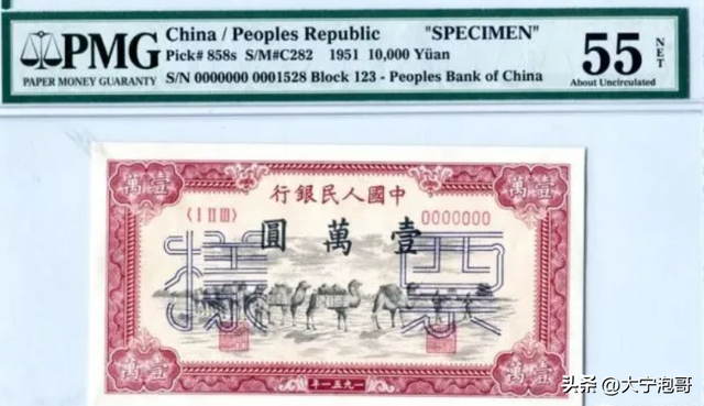 百元人民币尺寸，百元大钞尺寸是多少（第一版人民币壹万圆骆驼队暗记和辨真伪）