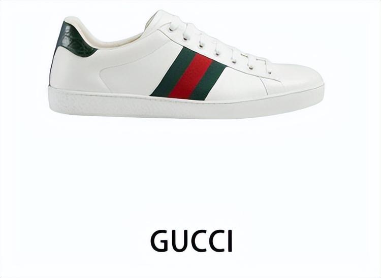 gucci ace刺绣小白鞋