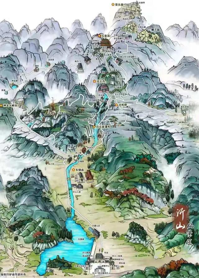 沂山风景区一日游攻略2022，这些“美如画”的地方必打卡