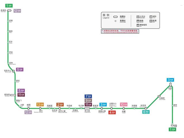 深圳地铁1号线路图，深圳地铁新开通线路图（哪些地铁线路可以到深圳宝安机场）