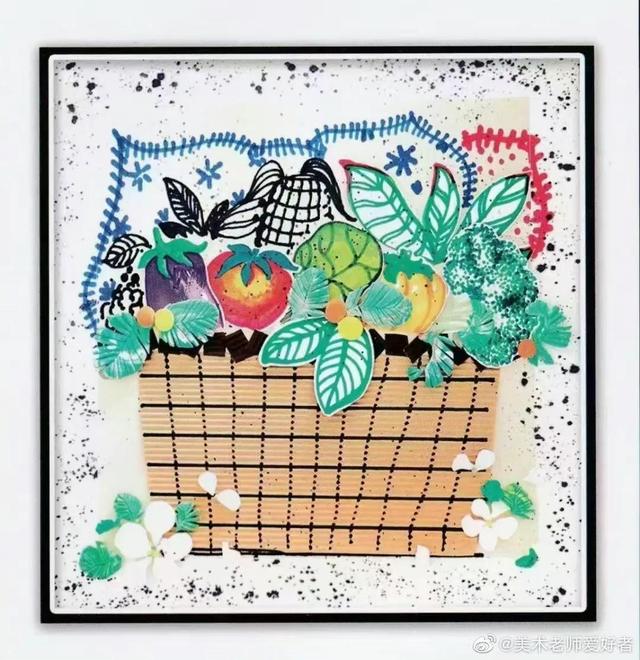 7-12岁儿童手工画，童真动物绘