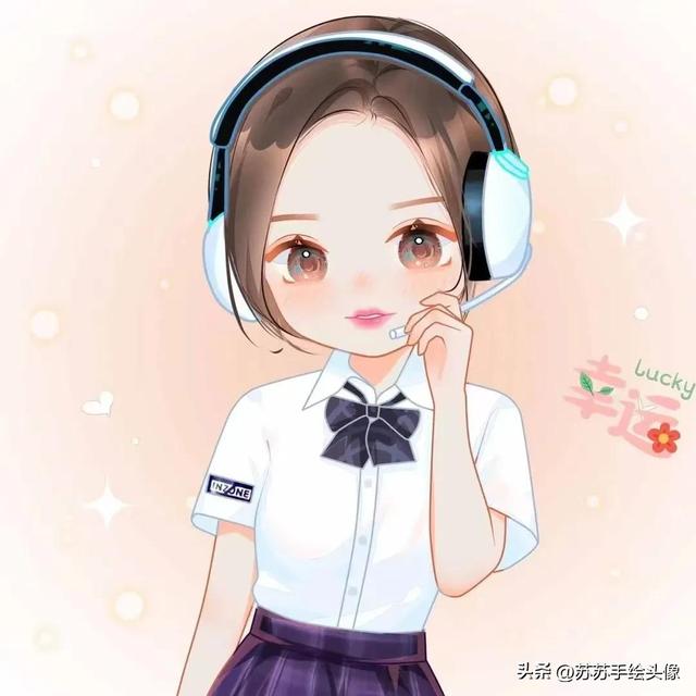 微信卡通图片头像，萌萌哒卡通Q版人物头像（呆萌又可爱的女生卡通头像）