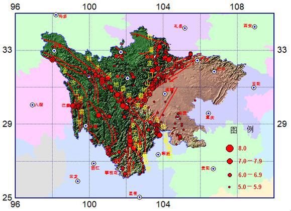 四川地震带分布图，四川处于哪个地震带上（四川泸定5.6级地震,6.8级余震为何持续这么久）