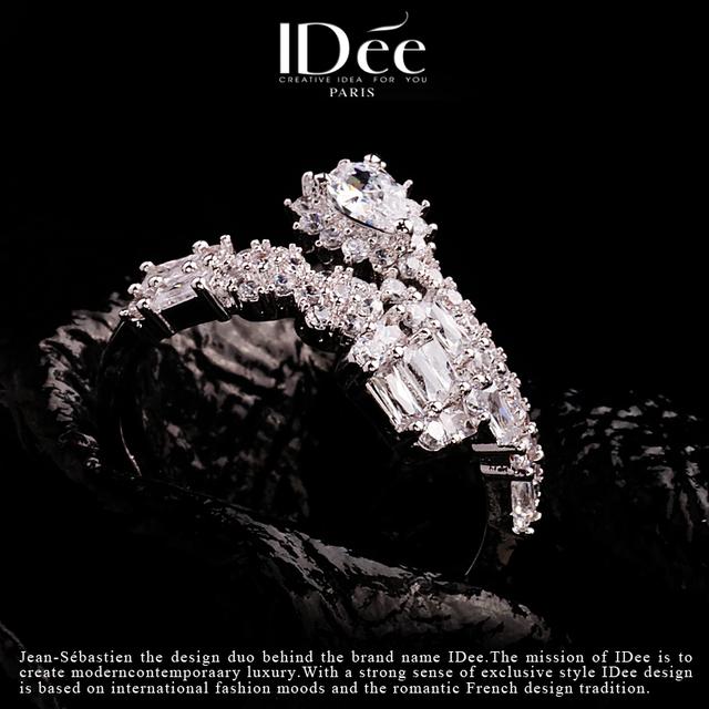 小众轻奢饰品大全，越美丽——IDee倾慕系列闪钻戒指婚礼饰品小众轻奢配饰