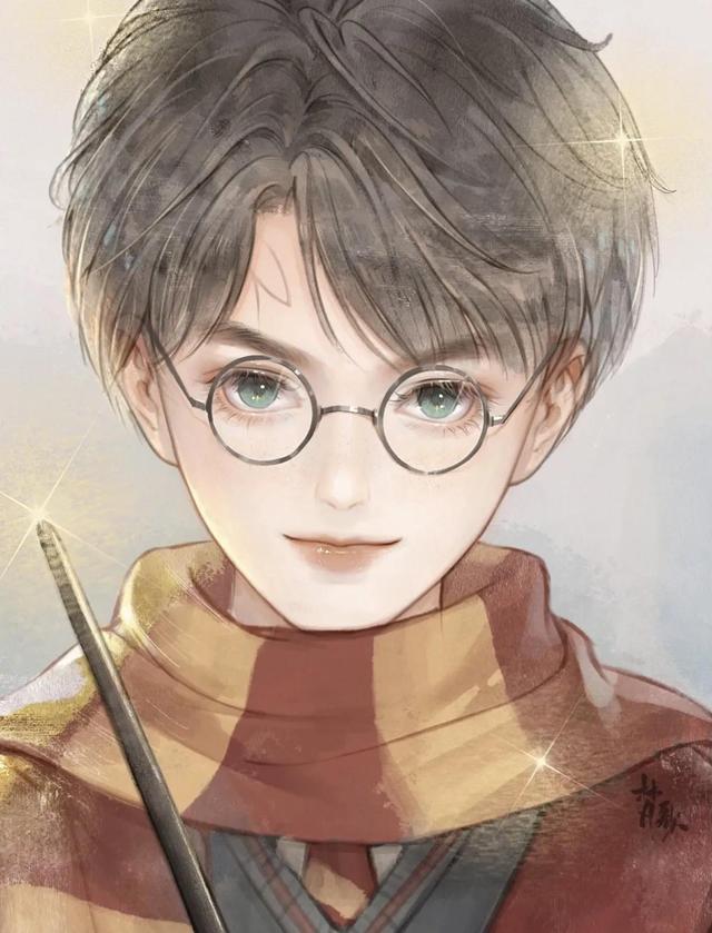 哈利波特q版图片，Q版哈利波特团头/多人微信（，头像，The）