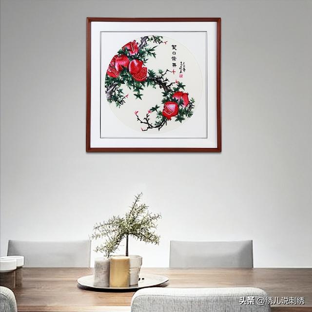 适合挂餐厅的小画，“餐厅摆三果