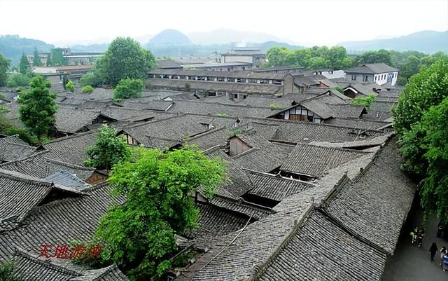 阆中古城景点地图高清版大图，初识中国风水宝地阆中古城
