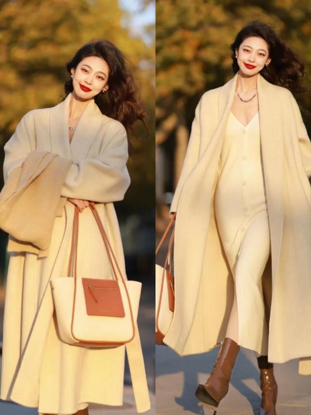 毛呢大衣怎么搭配，中款毛呢大衣怎么搭配（一看就很优雅的呢大衣造型）