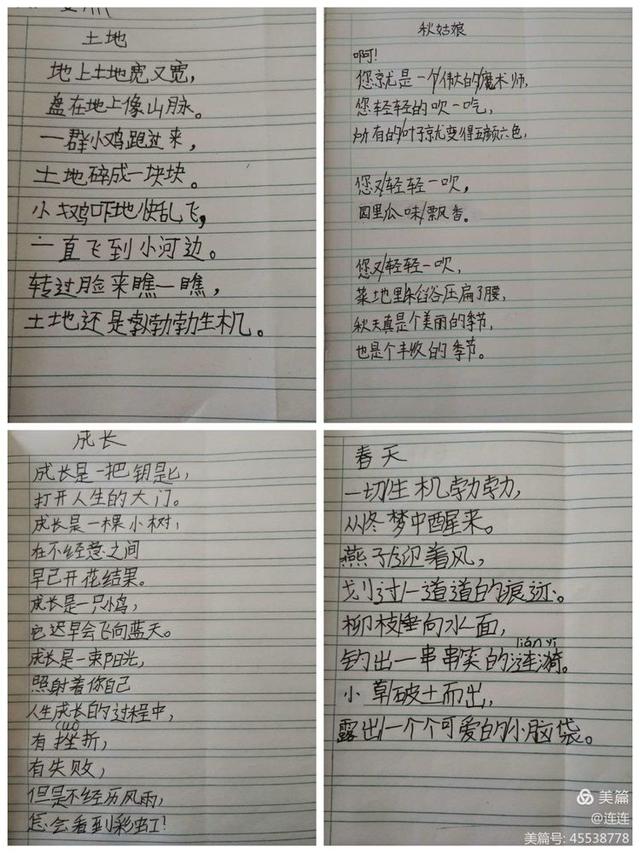 适合四年级摘抄的现代诗歌，四年级现代诗摘抄（宿迁市第一实验小学）