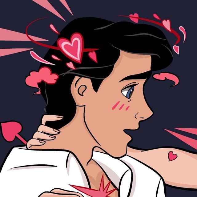 情头漫画 情侣，情侣头像丨一对两张漫画情头微信（插画风漫画风情侣头像）