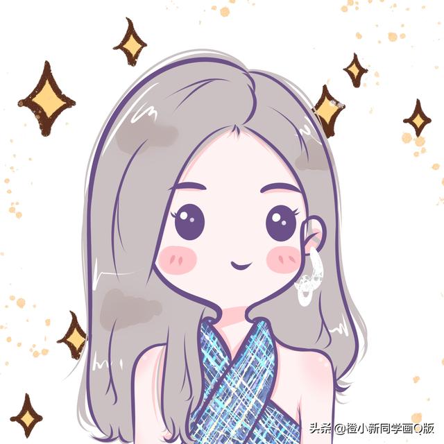 浪妹。，微信头像，浪妹。（乘风破浪3小姐姐简笔画小头像来一波）