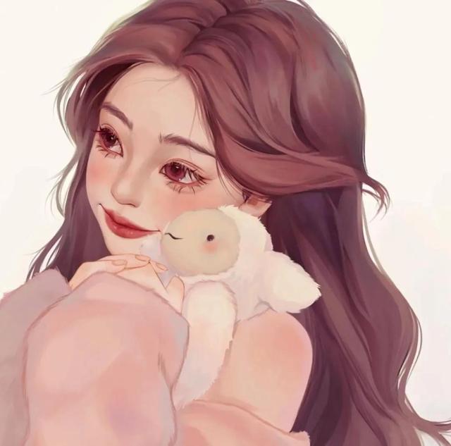 手绘卡通头像女，动漫女生手绘头像（个性女动漫手绘微信头像）