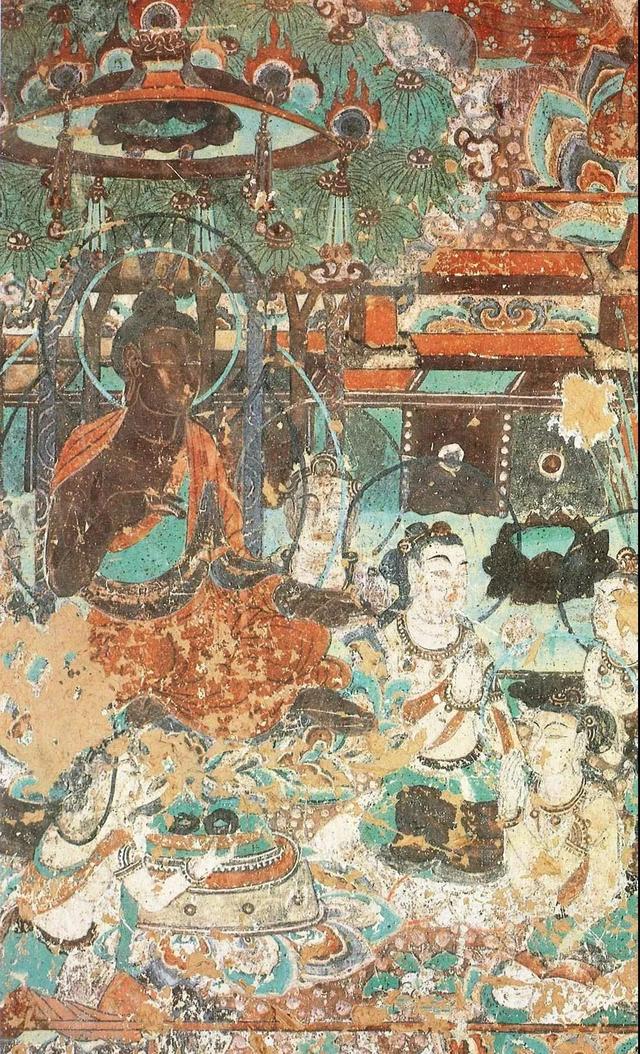 敦煌壁画图片大全，敦煌飞天壁画高清图（敦煌壁画对于中国画坛的影响）