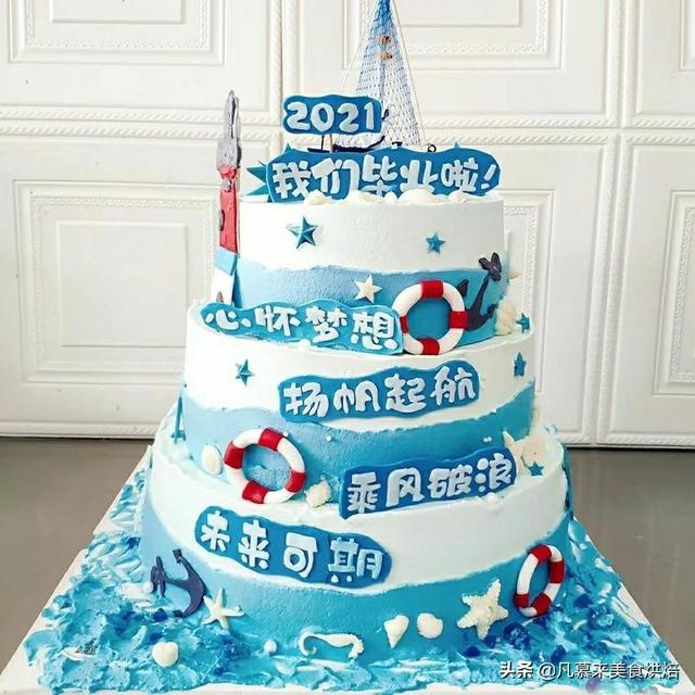 8寸和10寸的蛋糕比较图，8英寸蛋糕等于多少寸10寸吗（100款毕业蛋糕图片合集）