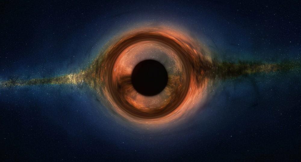 宇宙黑洞图片(相当于330亿个太阳) 