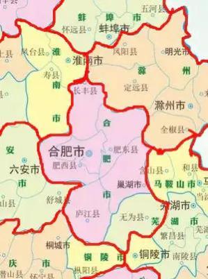 安徽城市面积最新排名，安徽行政区划调整大设想
