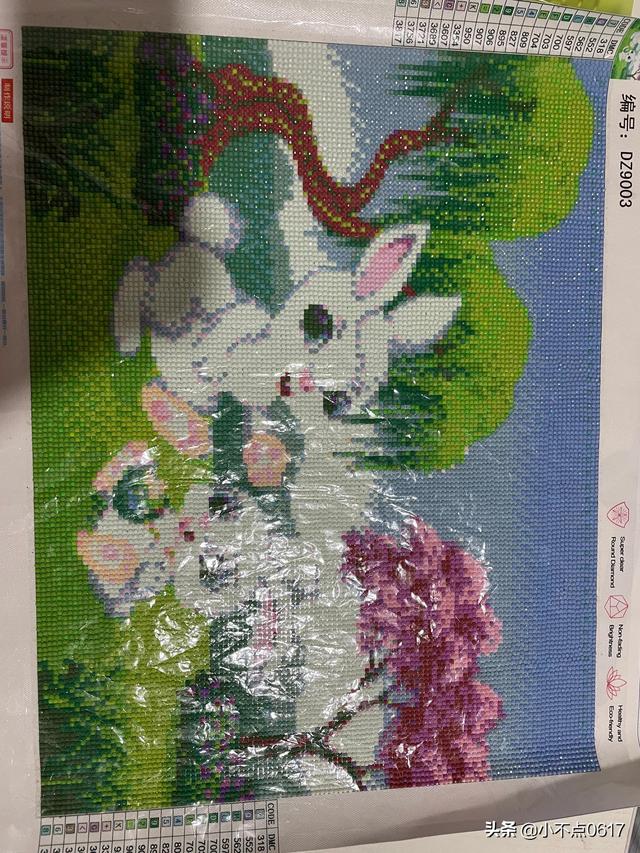 钻石画怎么贴教程，钻石画怎么贴钻（手工钻石画）