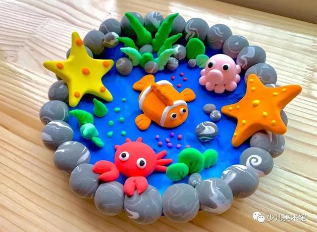 儿童diy手工画6-8岁，让孩子爱上黏土手工制作教程