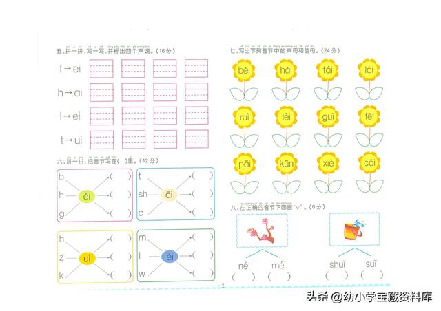 复韵母都有什么，复韵母有哪些字母（拼音复韵母+鼻韵母+整体认读音节）